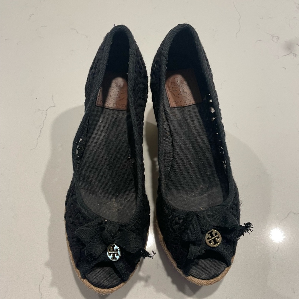Tory Burch Espadrille Wedges Size 8